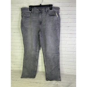 Gap Vintage Slim Tapered Jeans Womens Plus Size 34/18 Regular Charcoal Mid Rise